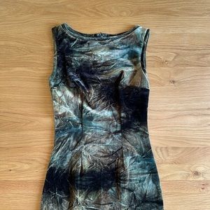 90’s Bisou Bisou Green Velvet Maxi Dress